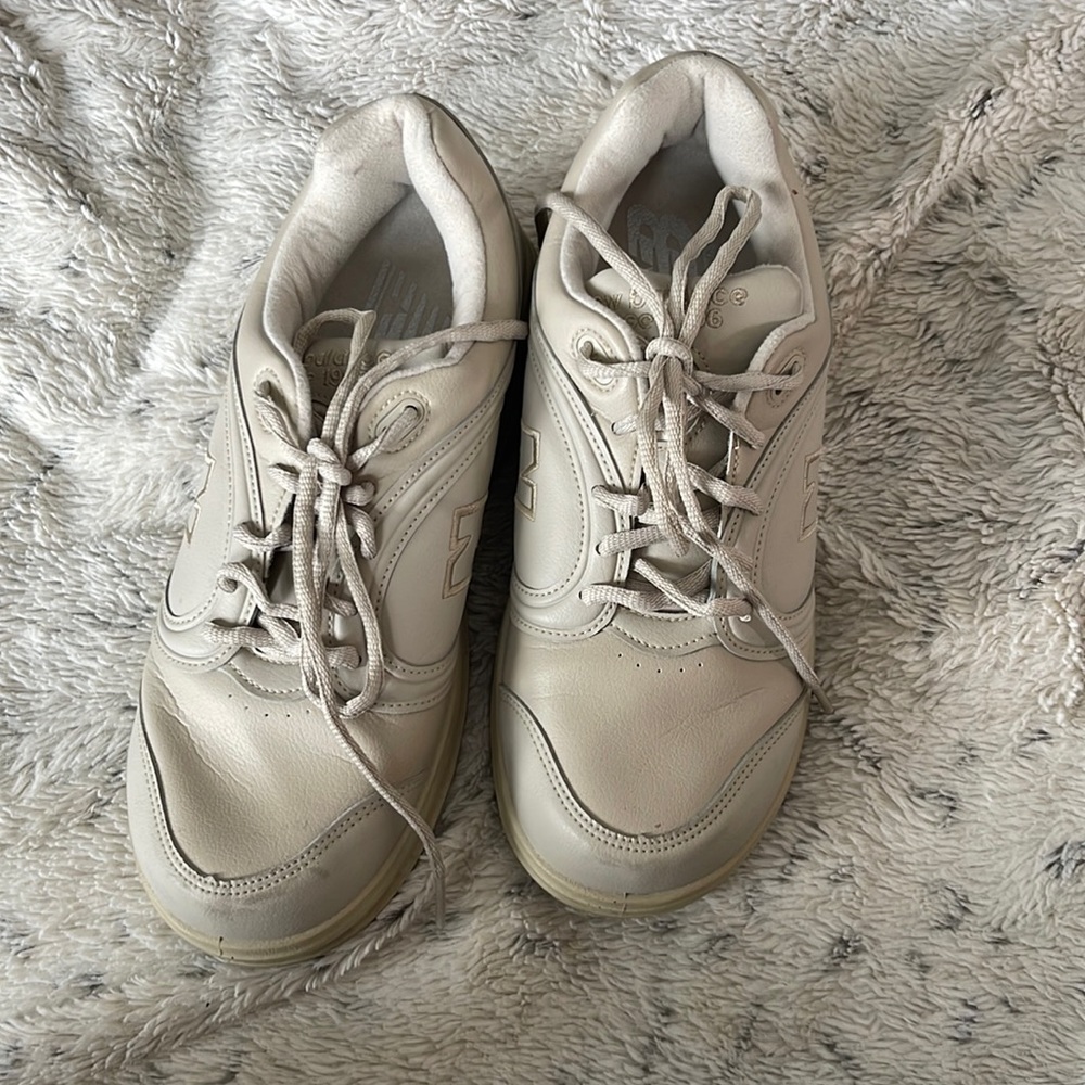 New balance tan shoes